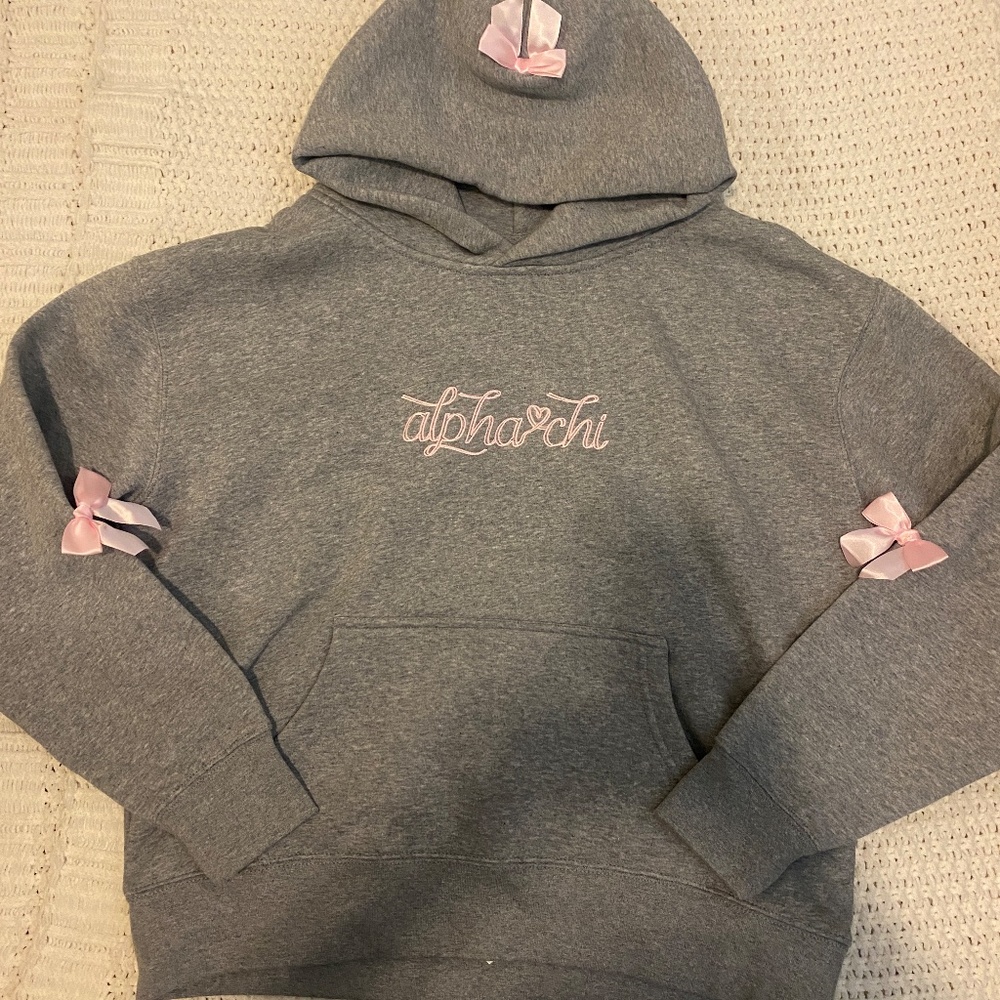 Alpha Chi Omega Bow Hoodie